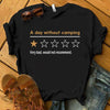Rate One Star A Day Without Camping Very Bad Would Not Recommend Cotton T-Shirt - Dreameris