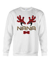 Reindeer And Leopard Christmas Gift Crew Neck Sweatshirt - Dreameris