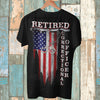 Retired Correctional Officer American USA Flag Handcuff Police Retirement Gift - Dreameris