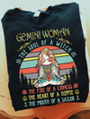 Retro Vintage Gemini Woman The Soul Of A Witch Gift Standard/Premium T-Shirt Hoodie - Dreameris