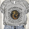 September Girl The Soul Of Mermaid Fire Of Lioness Heart Of A Hippie Mouth Of A Sailor Standard Men T-shirt - Dreameris