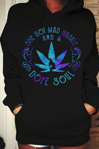 She Got Mad Hustle And A Dope Soul Dark Blue We ed Standard Hoodie - Dreameris