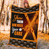Show Them How Much You Care Gift For Skiing Lovers Skiing Fleece/Sherpa Blanket - Dreameris