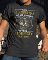 Skull December Man I May Not Be Perfect But I'm Limited Edition Birthday Gift Standard/Premium T-Shirt Hoodie - Dreameris