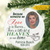 Personalized Some One We Love Is In Heaven Memorial Custom Name - Circle Ornament - Dreameris