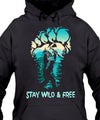 Stay Wild And Free Big Foot Native American Gift Standard Hoodie - Dreameris