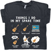 Things I Do In My Spare Time Guitar Lovers Gift Standard/Premium T-Shirt - Dreameris