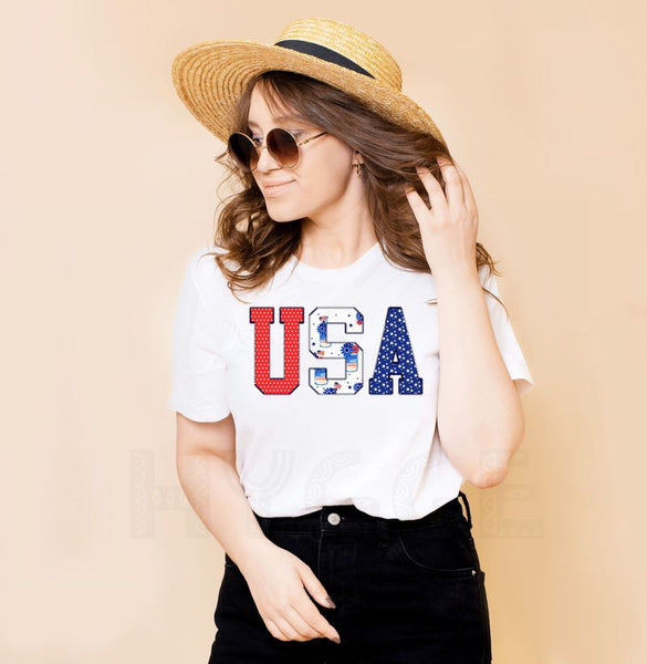 Usa America 4th Of July Independence Day Gift White Men Women Cotton T Shirt - Dreameris