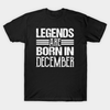 Vintage A Legend Was Born In December Gift Standard/Premium T-Shirt Hoodie - Dreameris