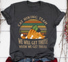 Vintage Cat Hiking Team We Will Get There When We Get There Standard/Premium T-Shirt - Dreameris