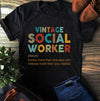Vintage Social Worker Definition Gift Standard/Premium T-Shirt - Dreameris