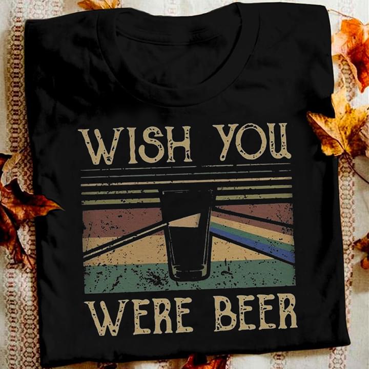 Vintage Wish You Were Beer Pink Floyd Wish You Were Here Style Standard Men  T-shirt