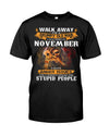 Walk Away I'm A Grumpy Old Man Born In November Skull Birthday Gift Standard/Premium T-Shirt Hoodie - Dreameris