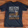 Weekend Forcast Cigars And Chance Of Bourbon Standard Men T-shirt - Dreameris