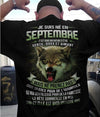 Wolf Je Suis Ne En Septembre Mais Ne Prenez Pas Wolf Je Suis Ne En Septembre Mais Ne Prenez Pas Standard Men T-shirt - Dreameris