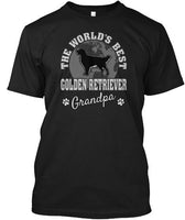 World's Best Golden Retriever Dog Grandpa Gift Dog Lover T shirt - Dreameris