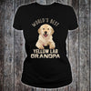 World's Best Yellow Lab Dog Grandpa Gift Men Dog Lover T shirt - Dreameris