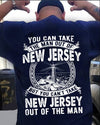 You Can Take The Man Out Of New Jersey But You Can't Take New Jersey Out Of The Man Standard T-Shirt - Dreameris
