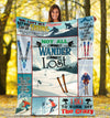 You Can’t Buy Happiness But You Can Go Skiing Gift For Skiers Fleece/Sherpa Blanket - Dreameris
