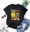 You Can't Scare Me I Am A Dog Mom Pumpkin Halloween Gift Dog Lovers T-Shirt - Dreameris