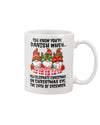 You Know You're Danish When Christmas Gnome Gift White Mug - Dreameris