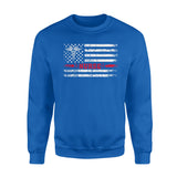 America_s Nurse Heartbeat - Standard Crew Neck Sweatshirt - Dreameris