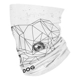 Hipster animal realistic and polygonal pug dog   - Neck Gaiter - Dreameris