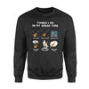 Things I Do In My Spare Time Guitar Lovers - Standard Crew Neck Sweatshirt - Dreameris