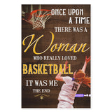 Basketball lovers there was a woman who really loved basketball - Matte Canvas - Dreameris