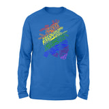 Anatomical Heart Shirt Cardiac Nurse with LGBT - Premium Long Sleeve - Dreameris