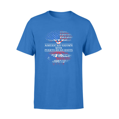 American Grown With Puerto Rican Roots Usa Flag 4th Of July Independence Day - Premium T-shirt - Dreameris