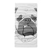 Cute Pug with Chain Necklace Drawing  - Neck Gaiter - Dreameris