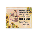 Doctor Nurse I Heard The Voice Of The Lord Saying Then I Said - Matte Canvas - Dreameris