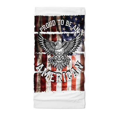 American flag and eagle grunge - Neck Gaiter - Dreameris