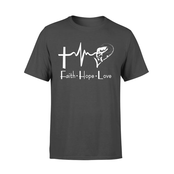 Faith Hope Love Fishing - Premium T-shirt - Dreameris