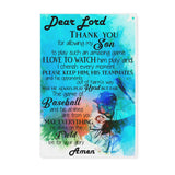 Baseball lovers dear lord thank you for allowing my son -Matte Canvas - Dreameris