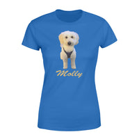 Molly -  Custom illustrated Pet Personalized Premium Women's T-shirt - Dreameris