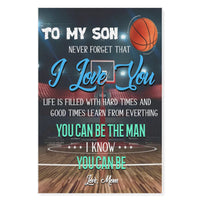 Baskeball to my son i love you - Matte Canvas - Dreameris