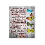 Butterfly i thought of you today  -Matte Canvas - Dreameris