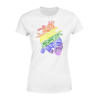 Anatomical Heart Shirt Cardiac Nurse with LGBT - Standard Women's T-shirt - Dreameris