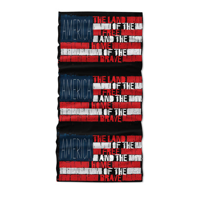 American text flag - america land of the free - Neck Gaiter - Dreameris