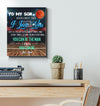 Baskeball to my son i love you - Matte Canvas - Dreameris