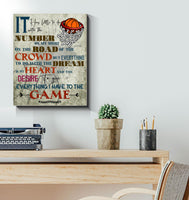 Basketball lovers the desire to give everything i have to the game - Matte Canvas - Dreameris