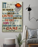 Basketball lovers the desire to give everything i have to the game - Matte Canvas - Dreameris