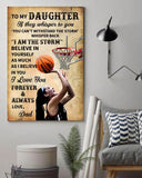 Basketball to my daughter i love you dad -Matte Canvas - Dreameris