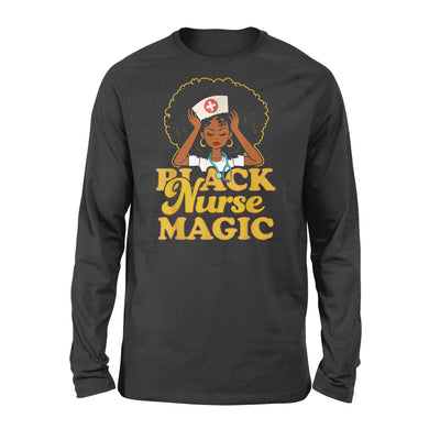 Black Nurse Magic Black Pride - Premium Long Sleeve - Dreameris