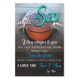 Basketball to my sin i love you mom -Matte Canvas - Dreameris