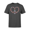 Hippie Soul heart ring peace - Standard T-shirt - Dreameris