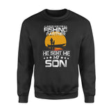 I asked God for a fishing partner he sent me my son - Standard Crew Neck Sweatshirt - Dreameris