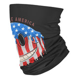 America usa flag smile emoticon emoji artwork - Neck Gaiter - Dreameris